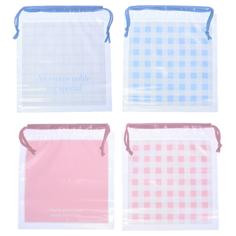 束口袋/粉紅、粉藍 2入 25×28×8cm