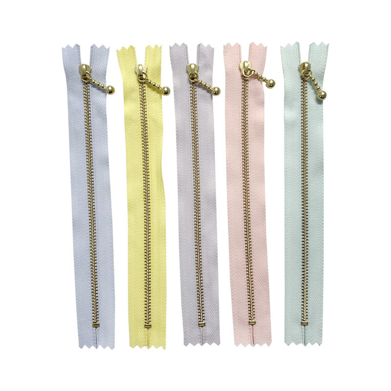 拉鍊/金色粉彩 5色 18cm
