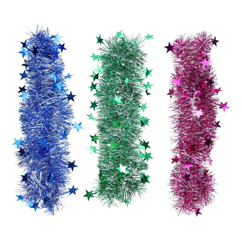 裝飾金蔥條/附星星 藍、綠、粉紅