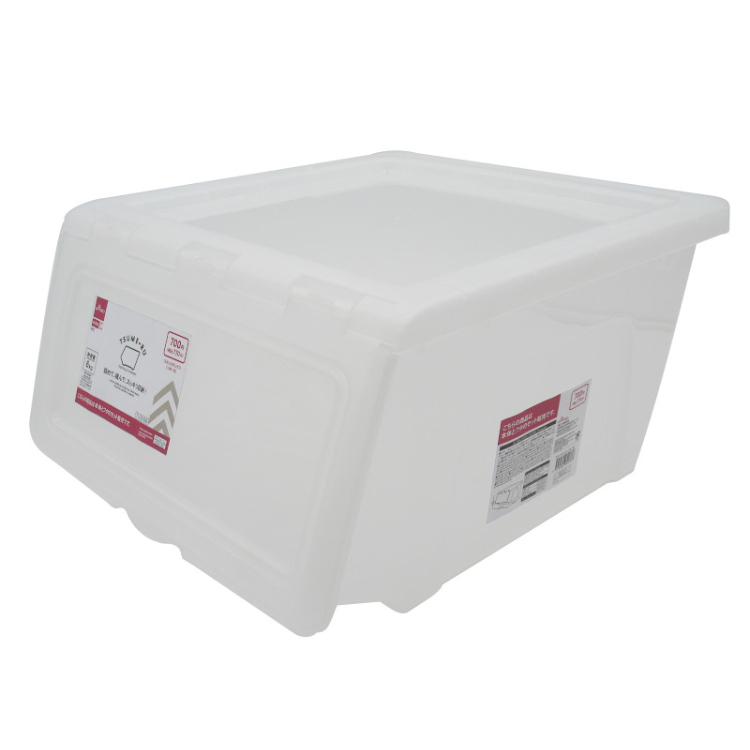 堆疊式附蓋收納箱/38.5×24×44.6cm