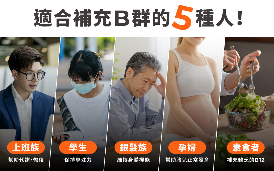 適合補充B群的5種人