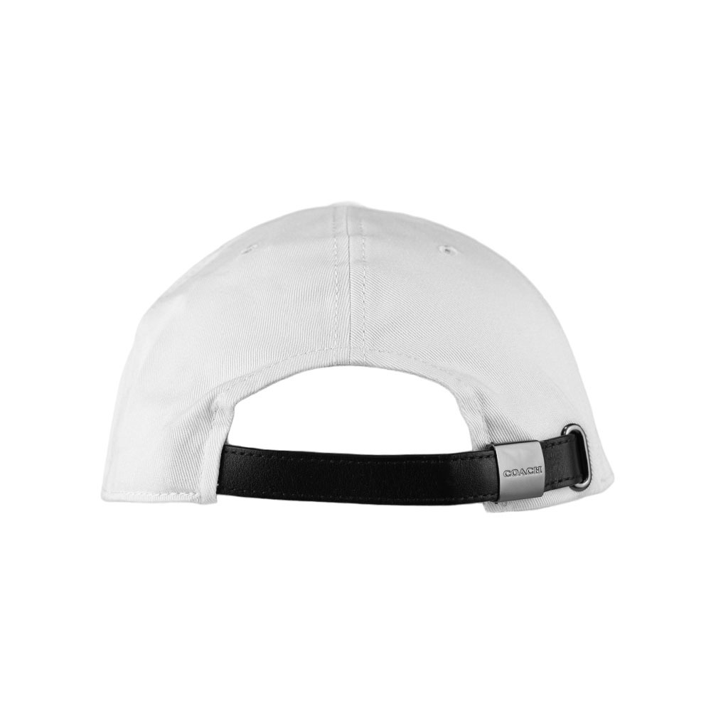 【COACH】Varsity C Logo 棉質棒球帽 M-L (白色) CB698 CHK