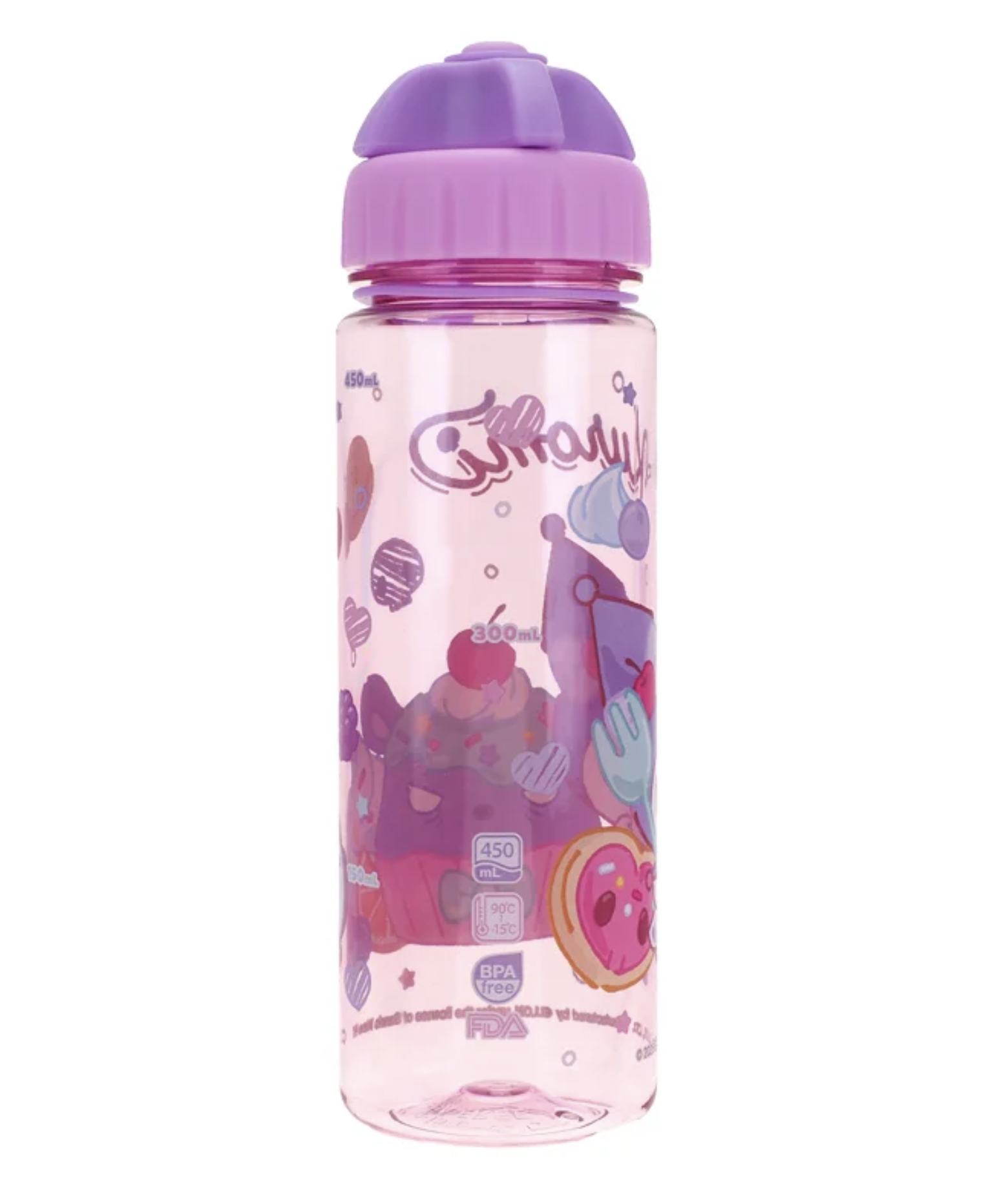 Kuromi 450ml BPA Free 膠水樽 2開口設計 9-5961-50