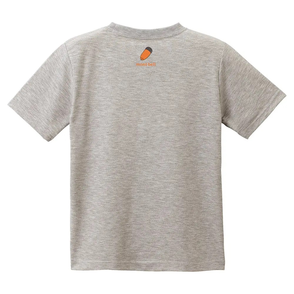 Mont-bell Wickron T Kid's 兒童 短袖排汗衣 快乾排汗T恤 (DONGURI 橡果) 1114187-LGY 淺灰 [HappyOutdoor]