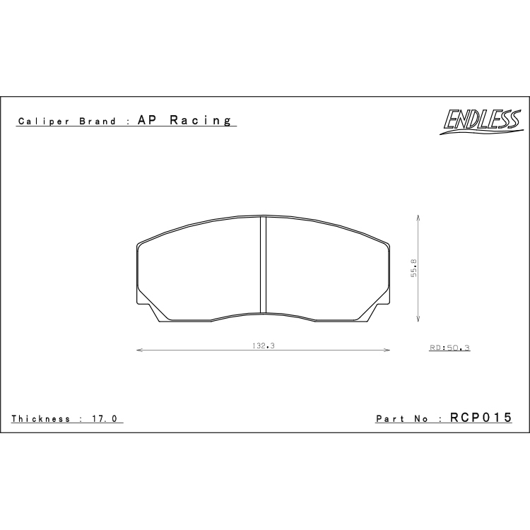 ENDLESS MX72 BRAKE PAD AP5200