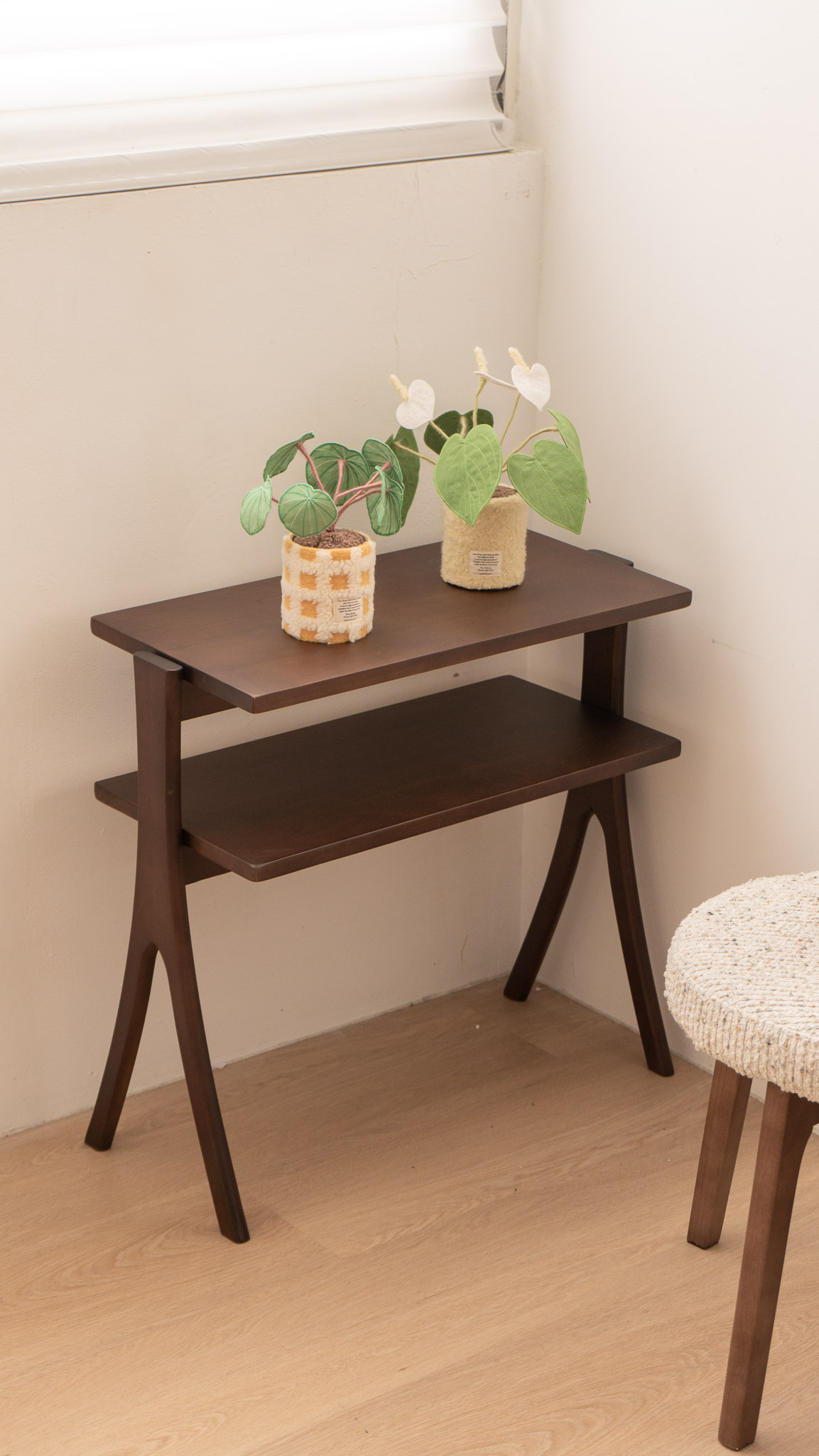 丹麥復古雙層置物書架