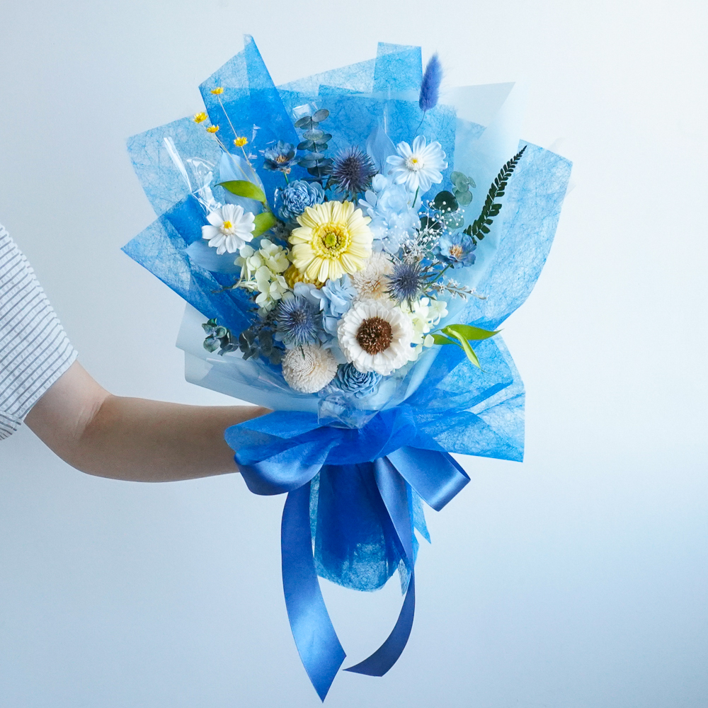 永生花花束畢業花束推薦,永生花畢業花束,海洋之星