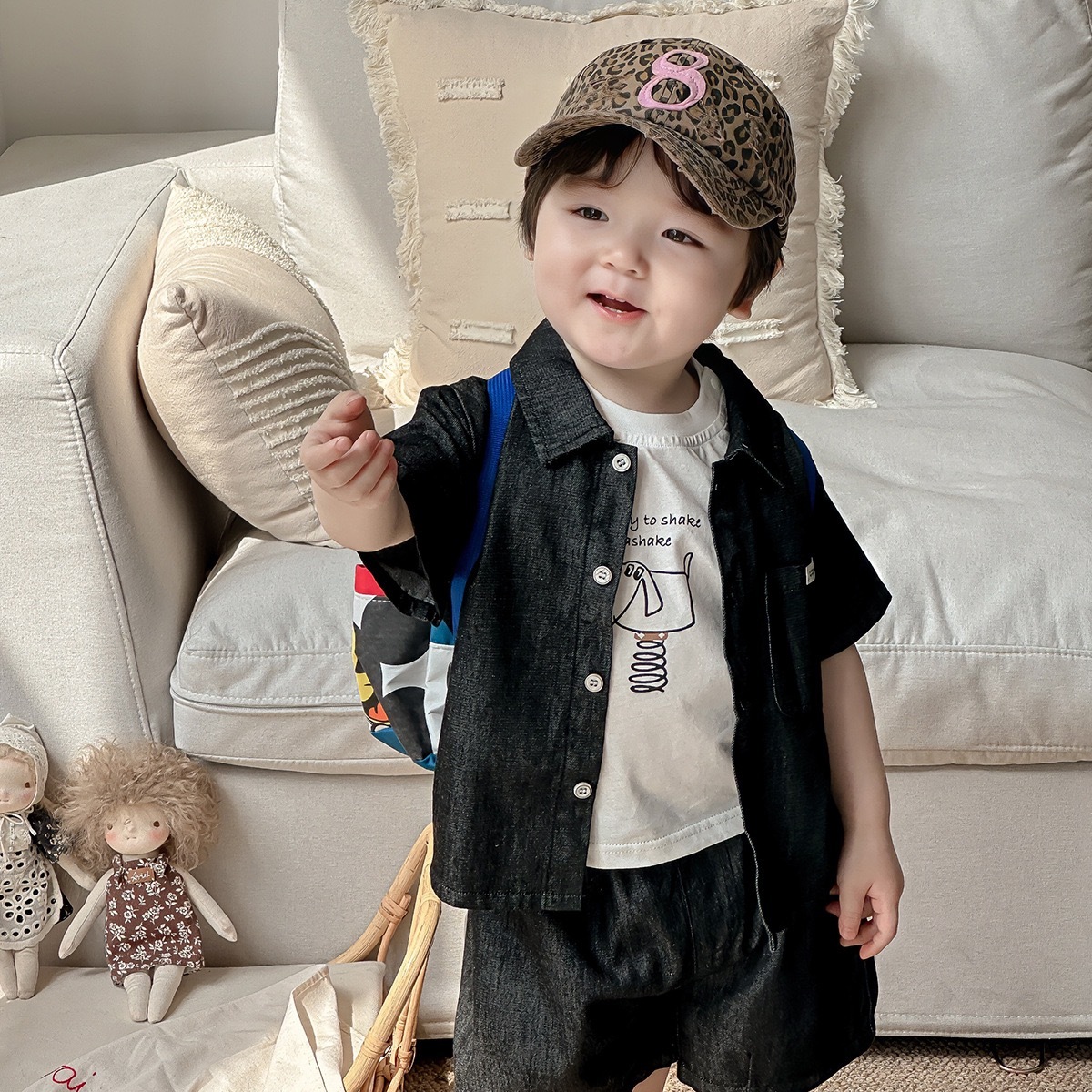 手感軟牛仔套裝