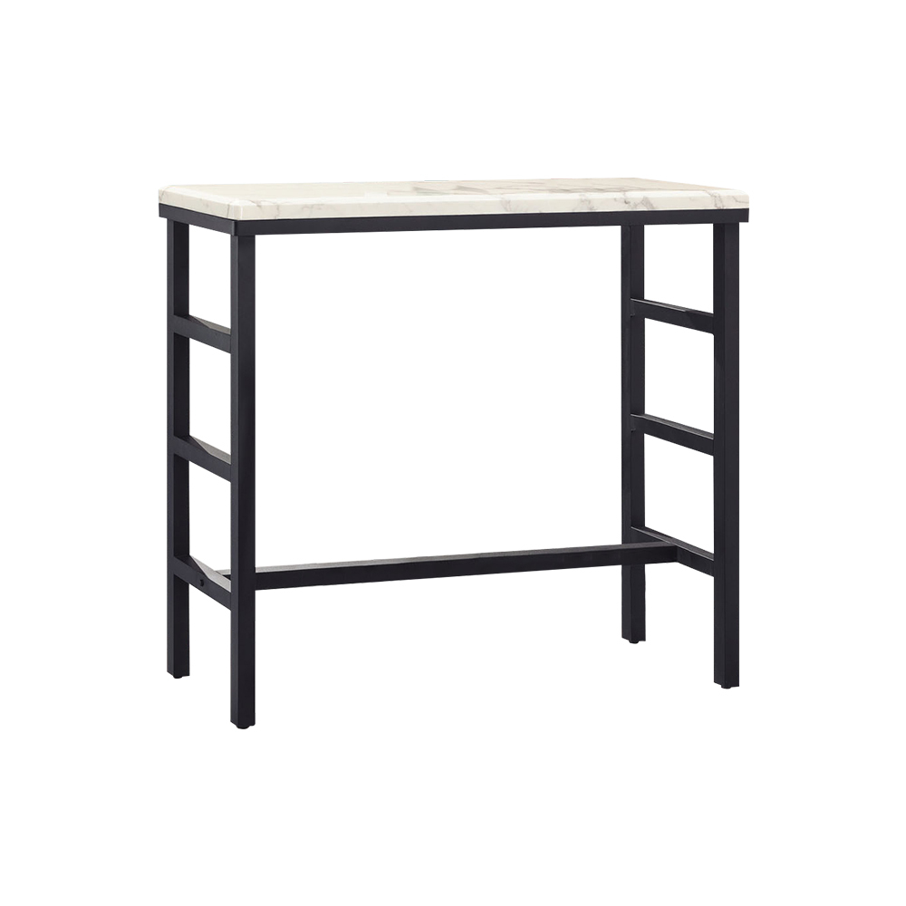 歐維克4尺工業風仿石面吧台桌/吧檯桌/高腳桌/休閒桌/洽談桌