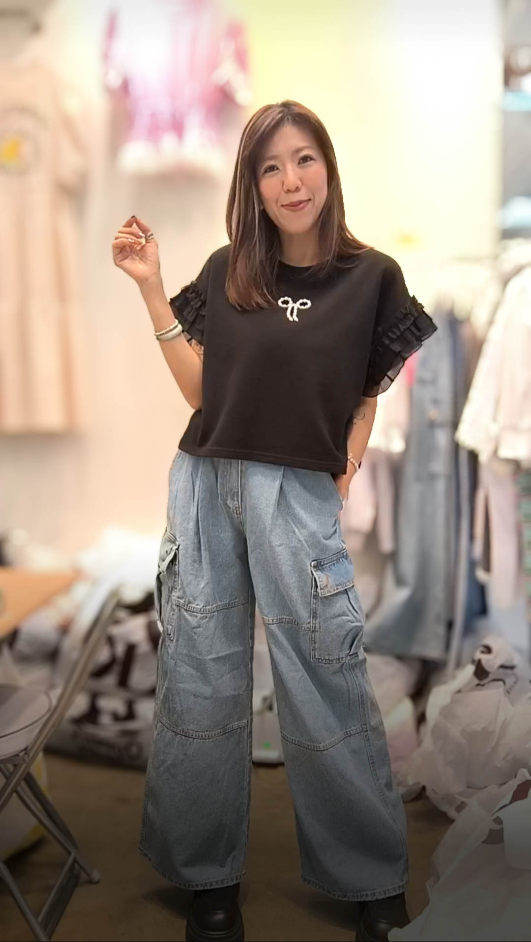PM_K3084  ▶️蝴蝶結上衣 👉B:126cm L:50cm👈