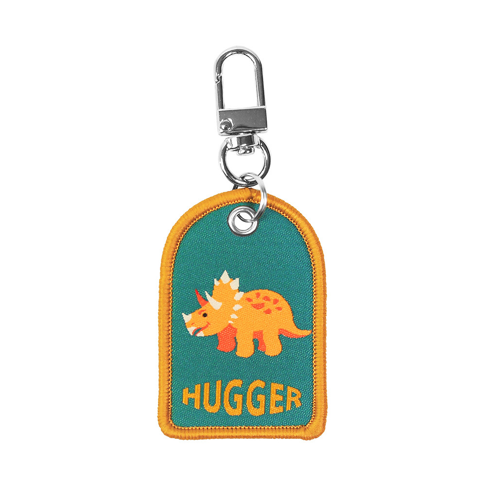 Embroider Keychain , Happy Dinosaur