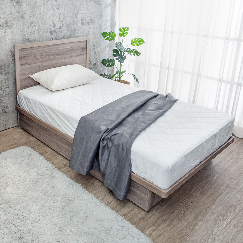 米恩3.5尺單人收納掀床房間組-2件組-床頭片+側掀/尾掀/後掀床底(六色可選-不含床墊)