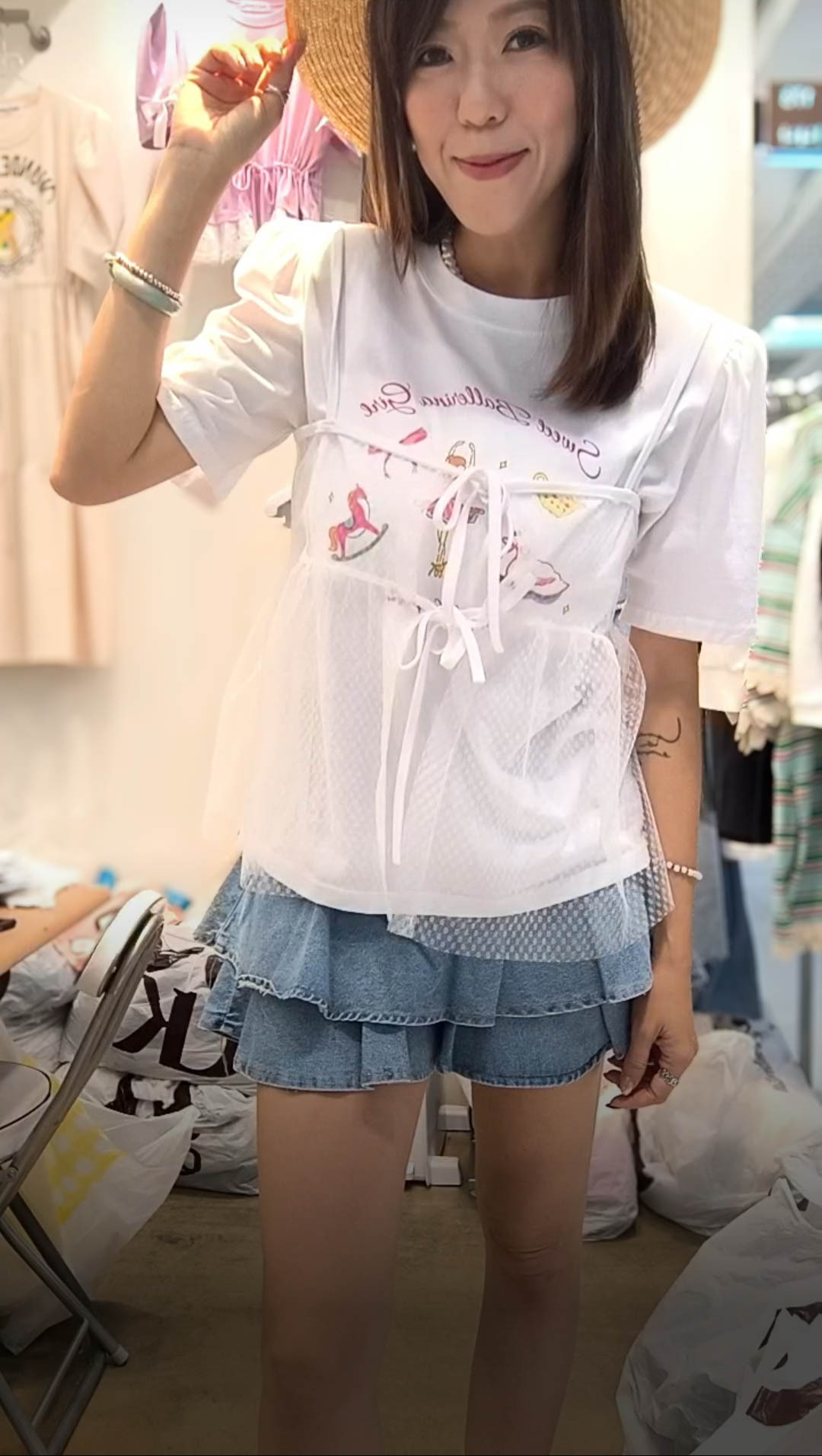 PM_K3051  ▶️芭蕾舞女生T恤 👉B:102cm L:61cm👈