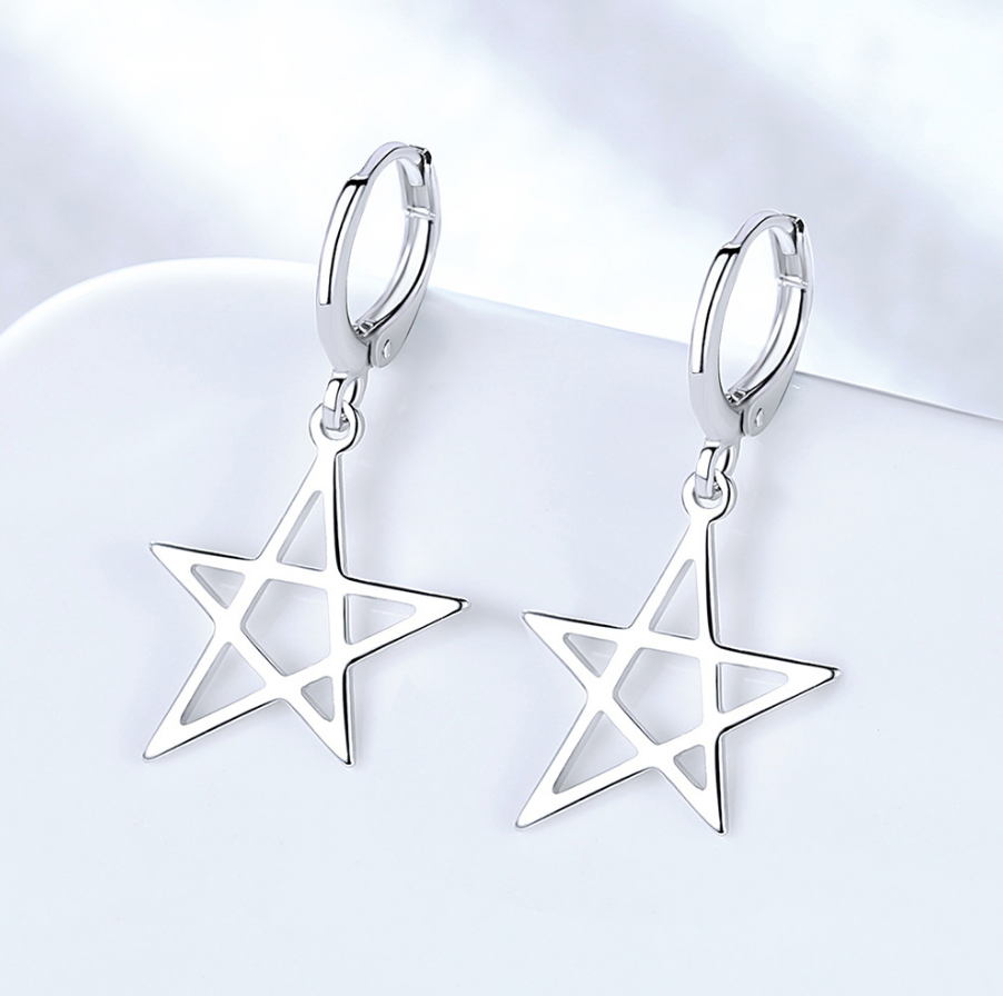 韓國JK 時尚新款星星氣質耳環 J1001