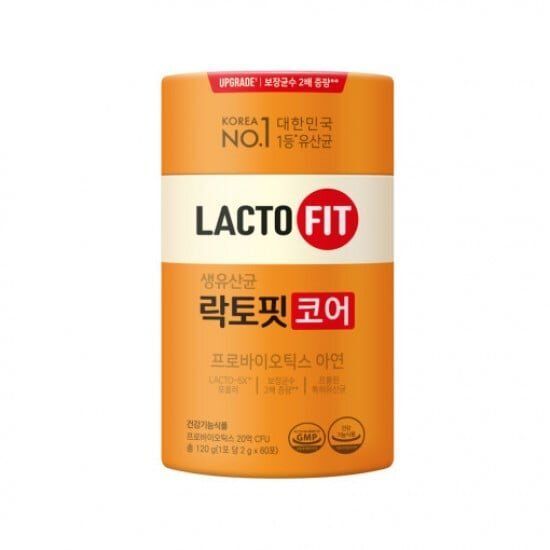 LACTO-FIT - 【橙色】【增強版】鍾根堂 乳酸菌益生菌 最新升級5X配方【681014】 腸胃健康 (2g*60包)(平行進口)