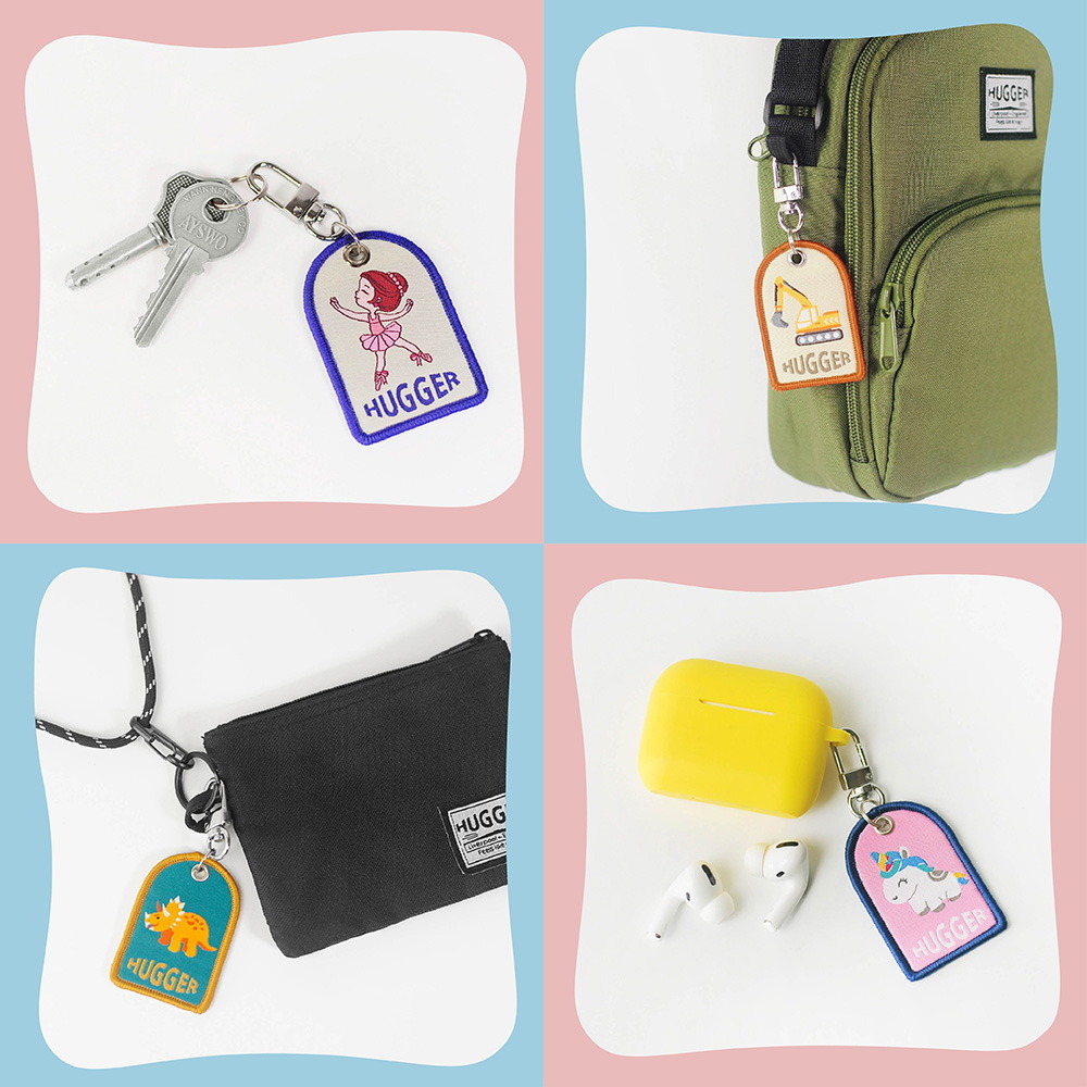 HUGGER電繡鑰匙圈 使用情境