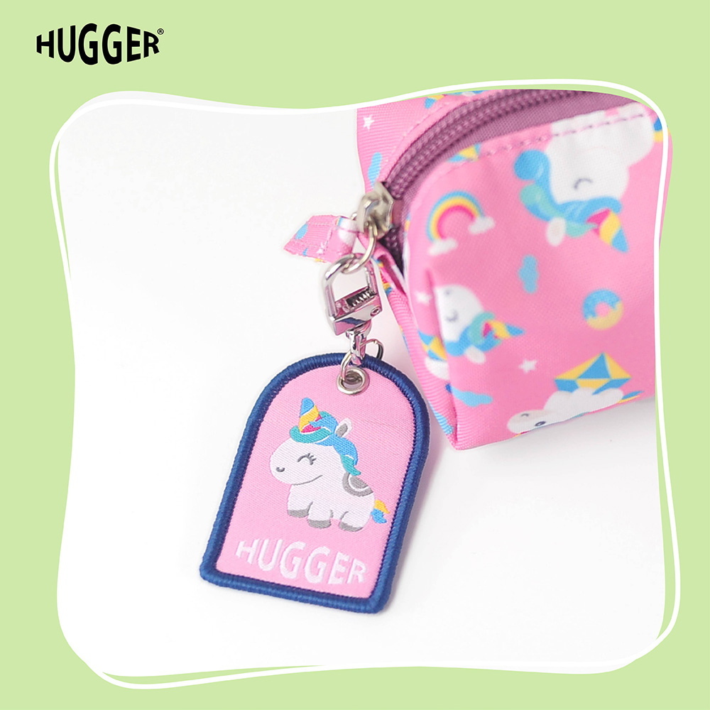 HUGGER電繡鑰匙圈 拉鍊頭