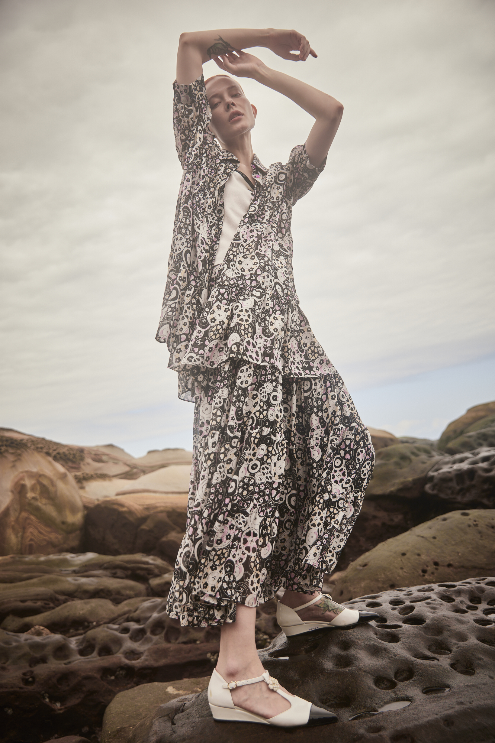 BE10138C1 雪紡紗長裙