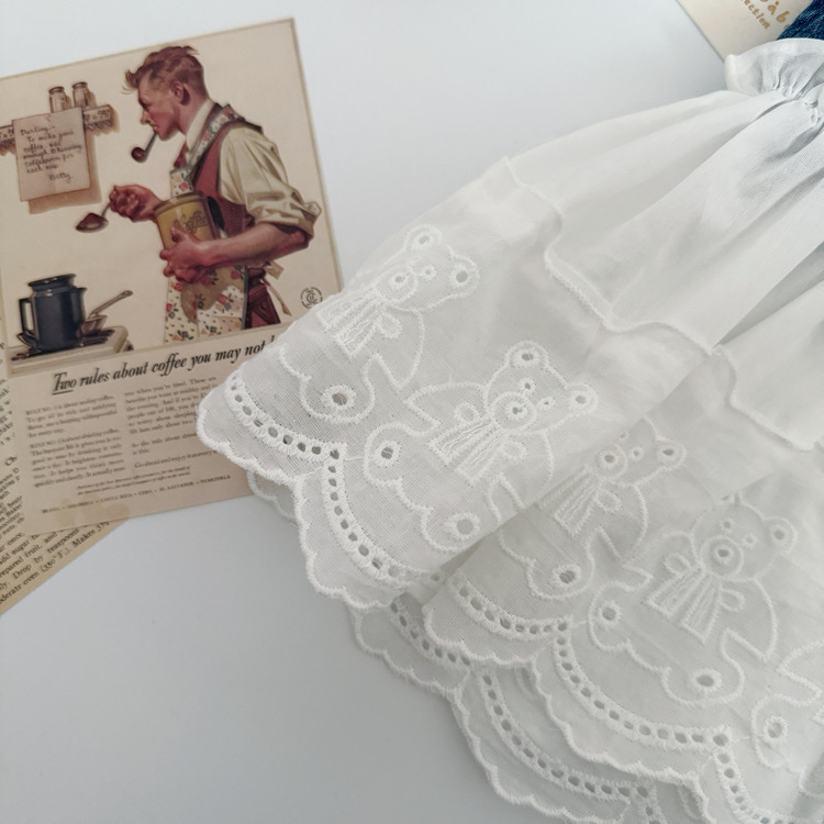 軟牛仔拼接吊帶裙