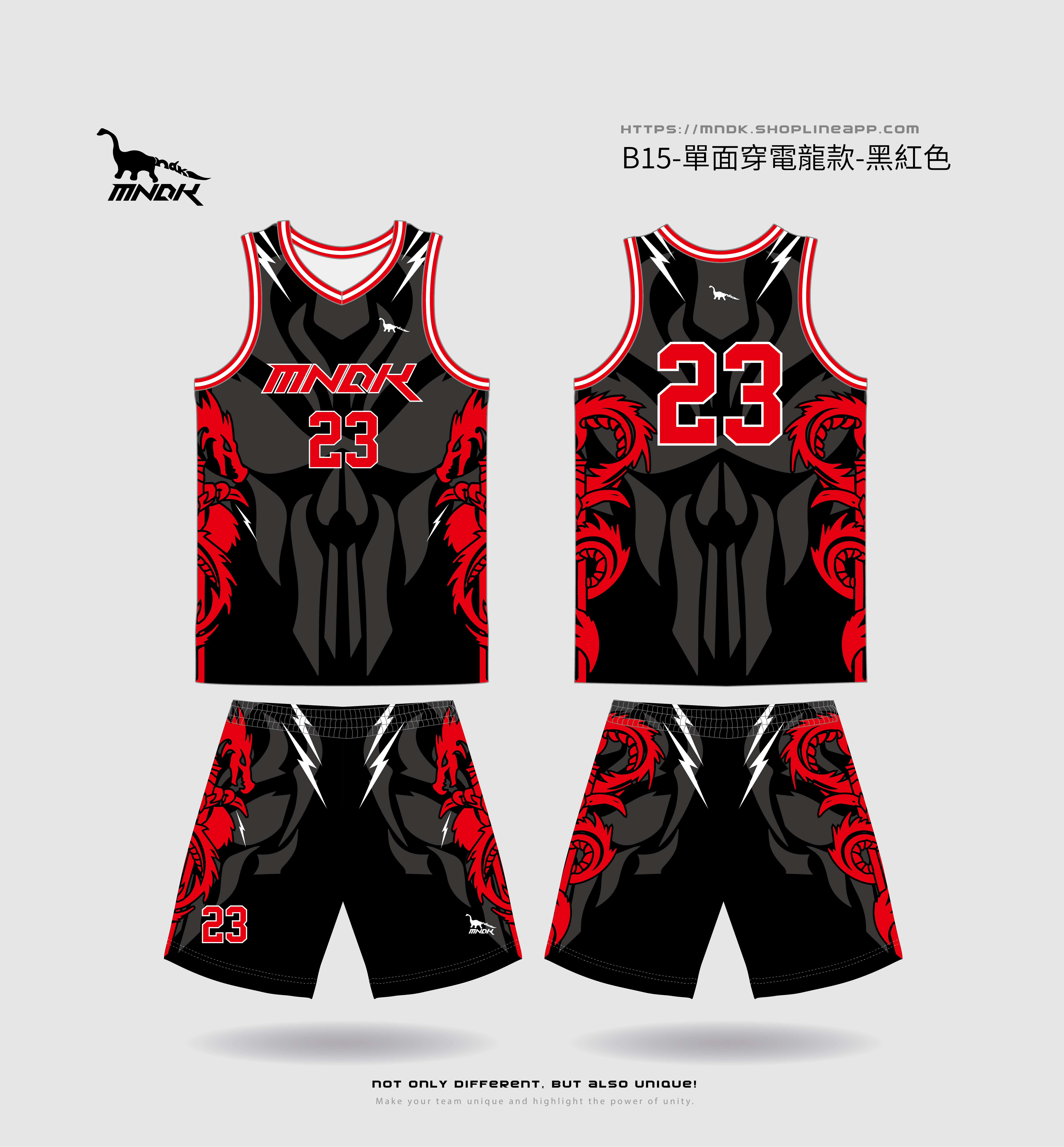 MNDK莫納帝克｜客製化團體服｜專業運動服｜公司制服｜台中-B15電龍款