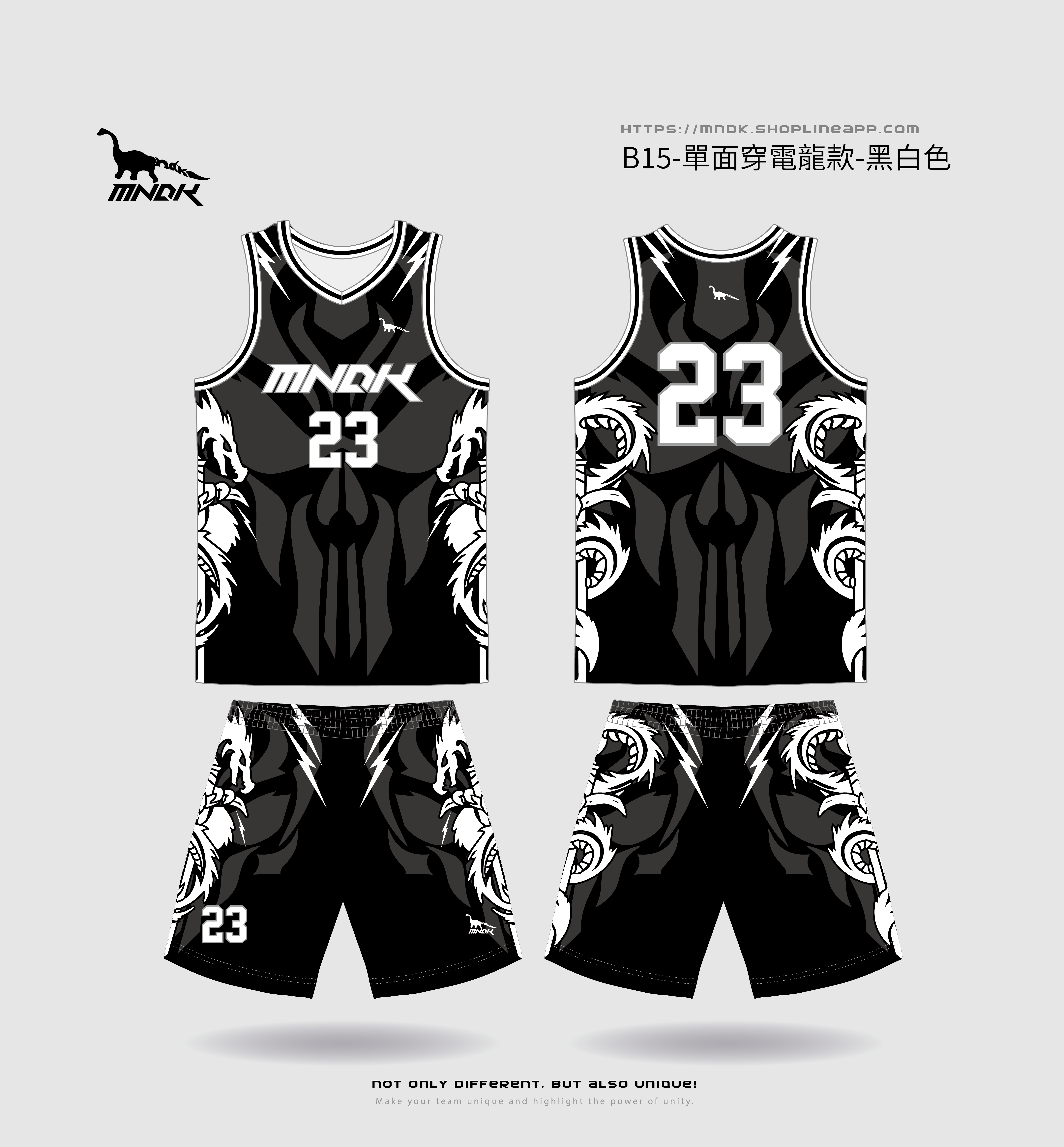 MNDK莫納帝克｜客製化團體服｜專業運動服｜公司制服｜台中-B15電龍款