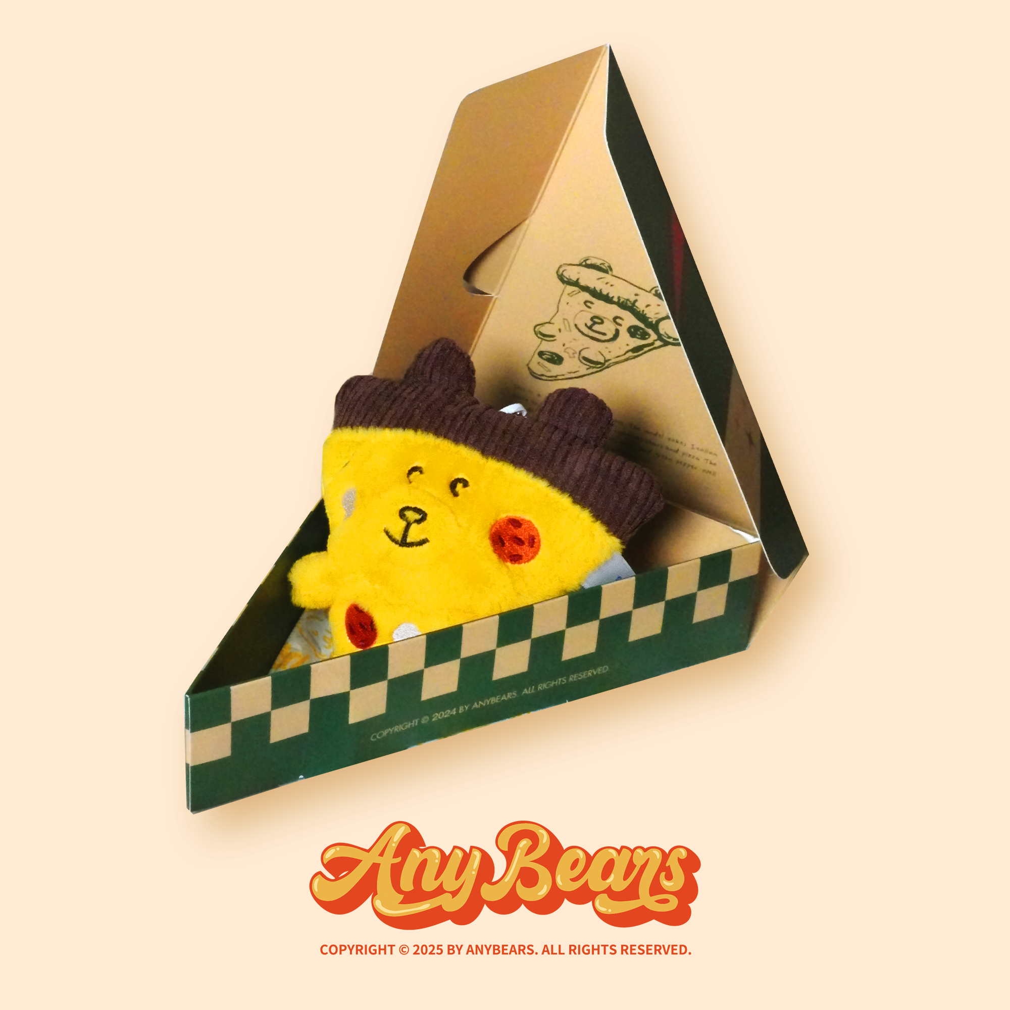 ANYBEARS® Pizza BEAR 絨毛披薩玩偶
