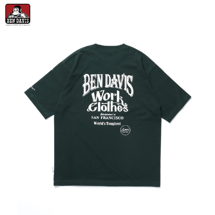 【 BEN DAVIS | 刷舊美式字體短TEE - 2色 】