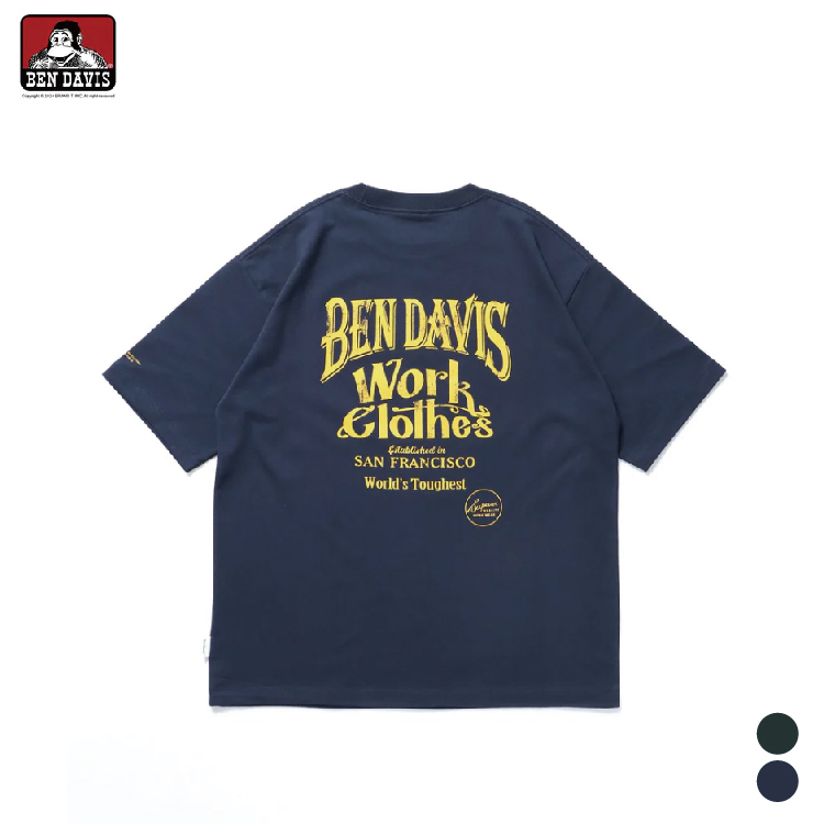 【 BEN DAVIS | 刷舊美式字體短TEE - 2色 】