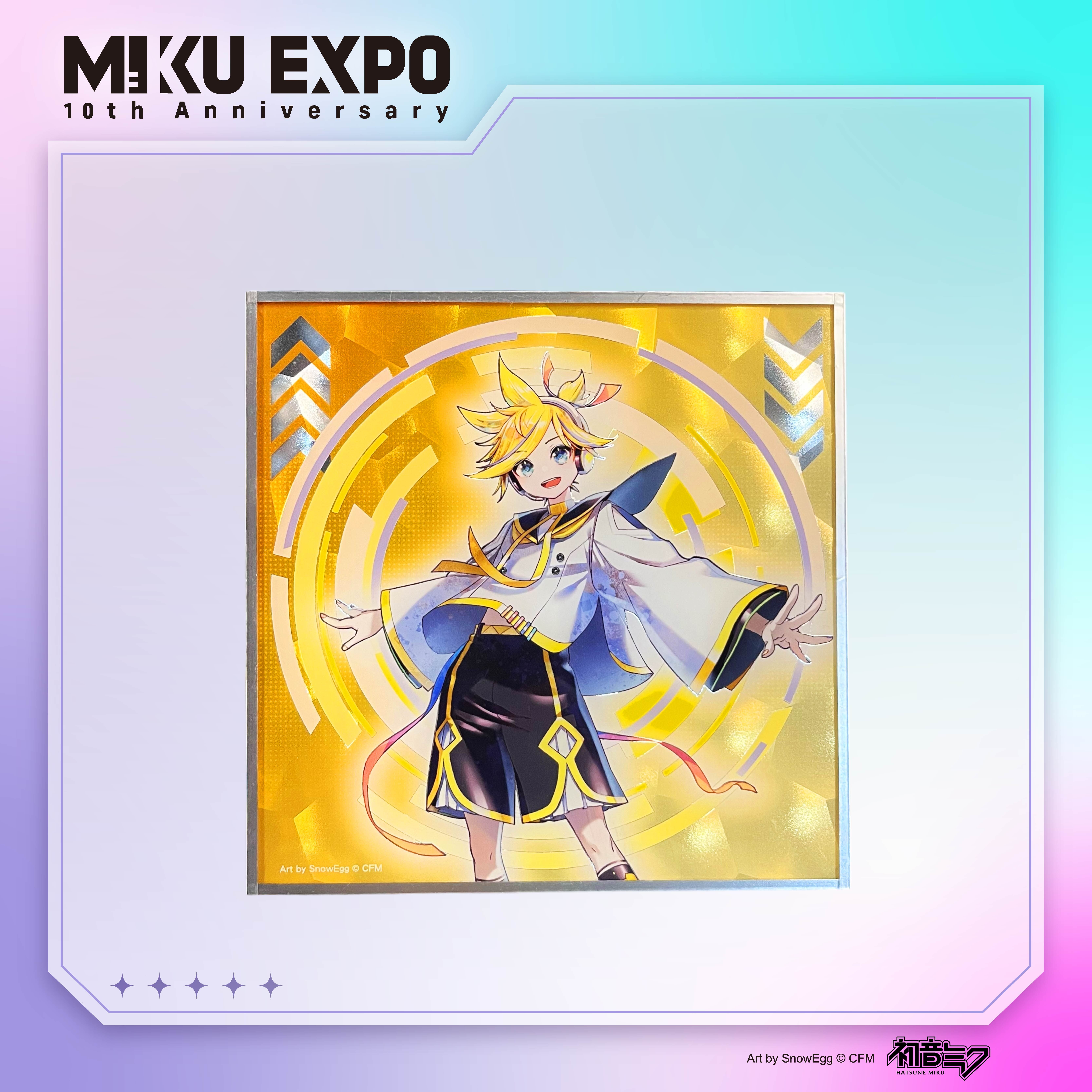 HATSUNE MIKU EXPO 10th-未来音律-壓克力色紙-LEN