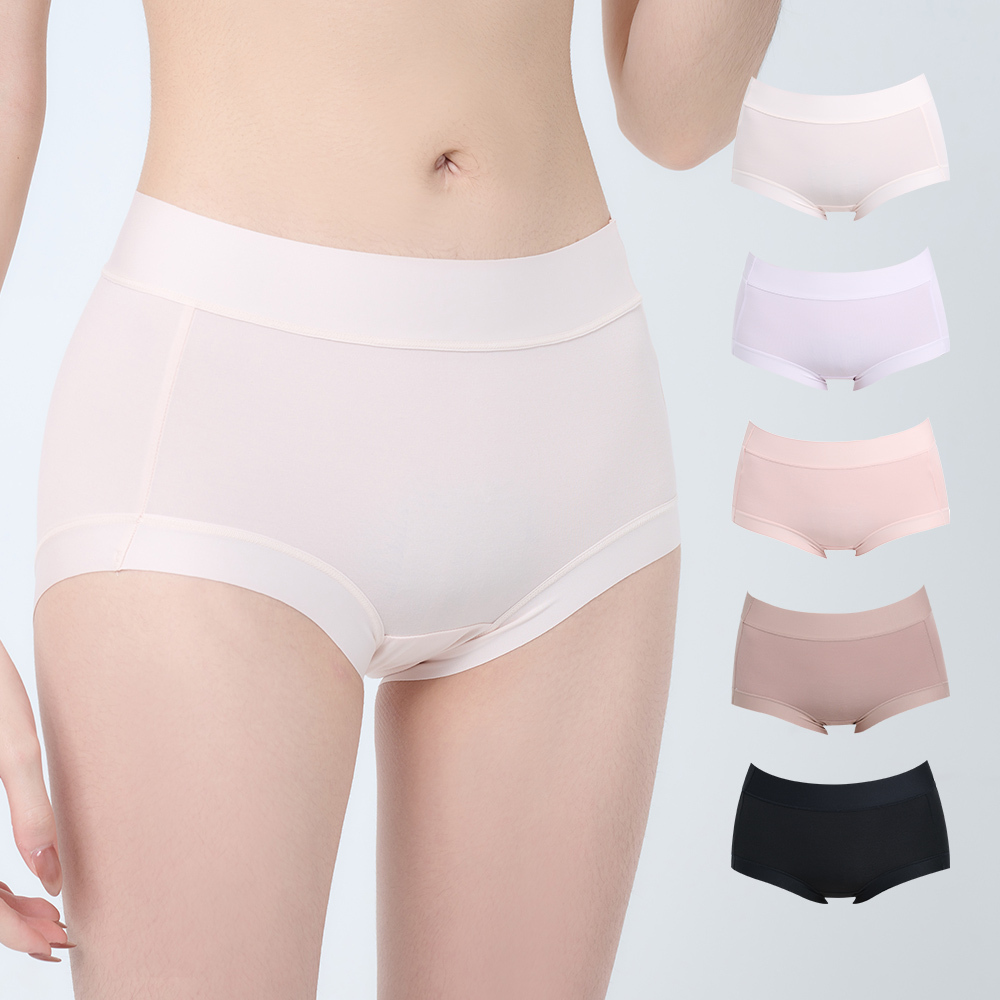 【JUNGDOG】中高腰輕無痕 蠶絲內褲