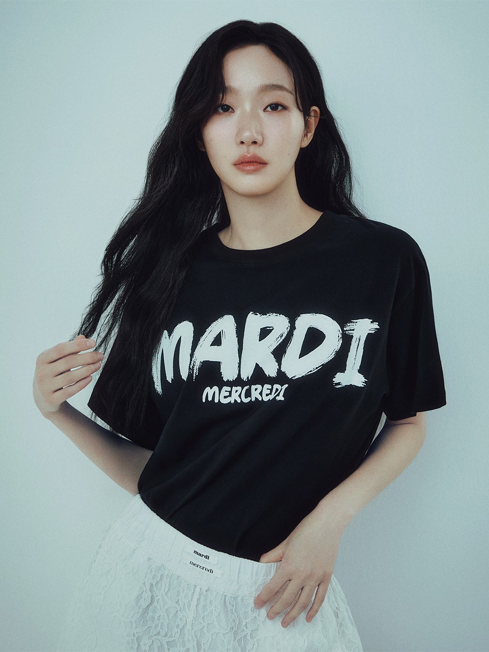 Mardi Mercredi TSHIRT BRUSH LOGO CONTRAST