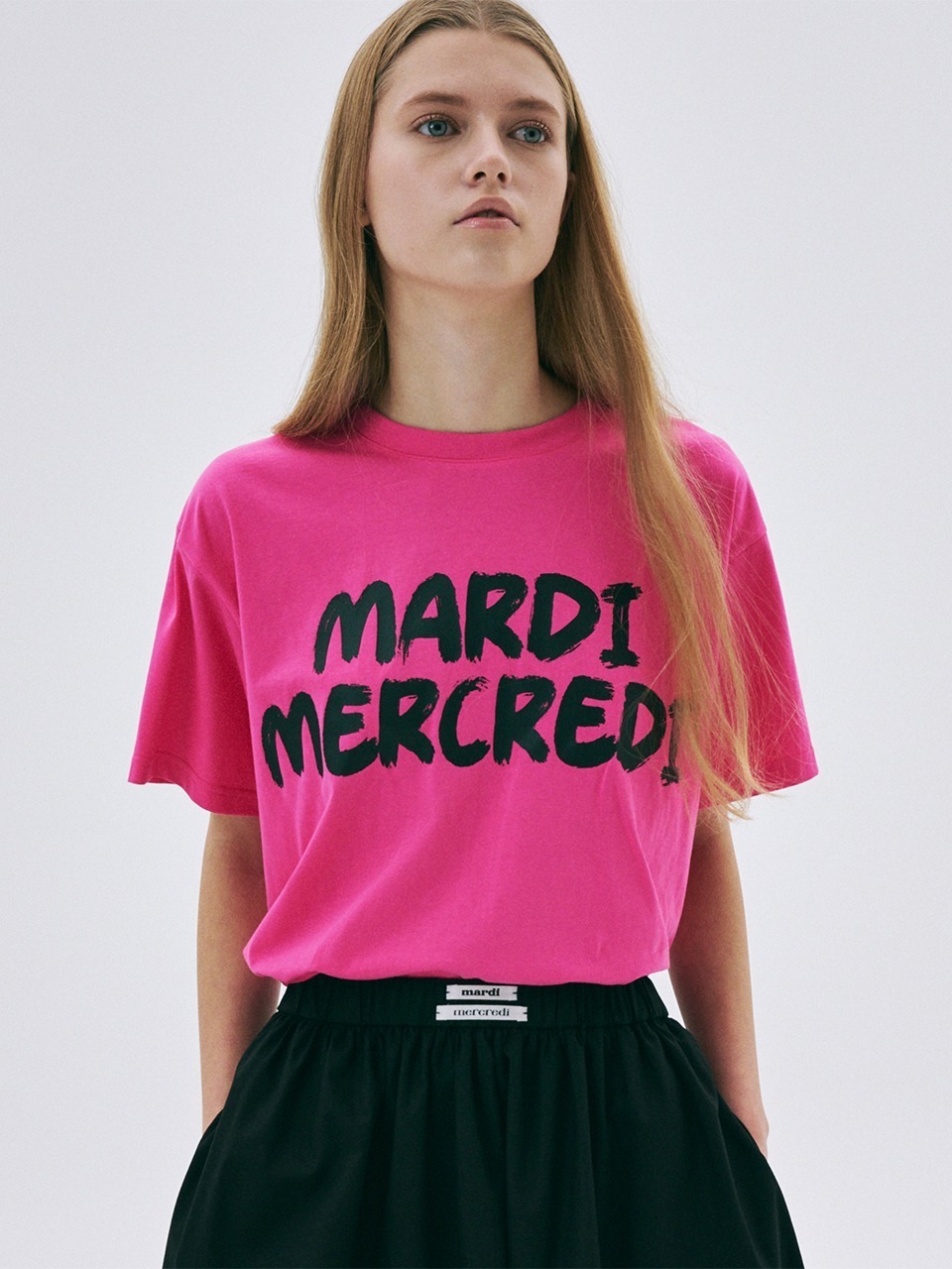 MARDI スカート　BRUSH LOGO Mardi Mercredi] PANTS BRUSH LOGO FLOWER LACE (3款