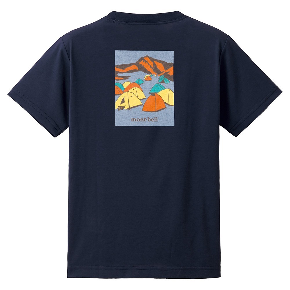 Mont-bell Wickron T Kid's 兒童 短袖排汗衣 快乾排汗T恤 (BEFORE SUNRISE 日出前) 1114813-NV 海軍藍 [HappyOutdoor]