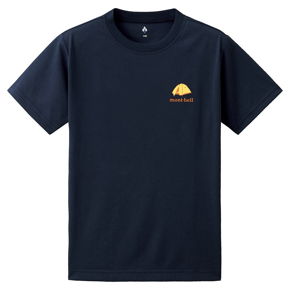Mont-bell Wickron T Kid's 兒童 短袖排汗衣 快乾排汗T恤 (BEFORE SUNRISE 日出前) 1114813-NV 海軍藍 [HappyOutdoor]