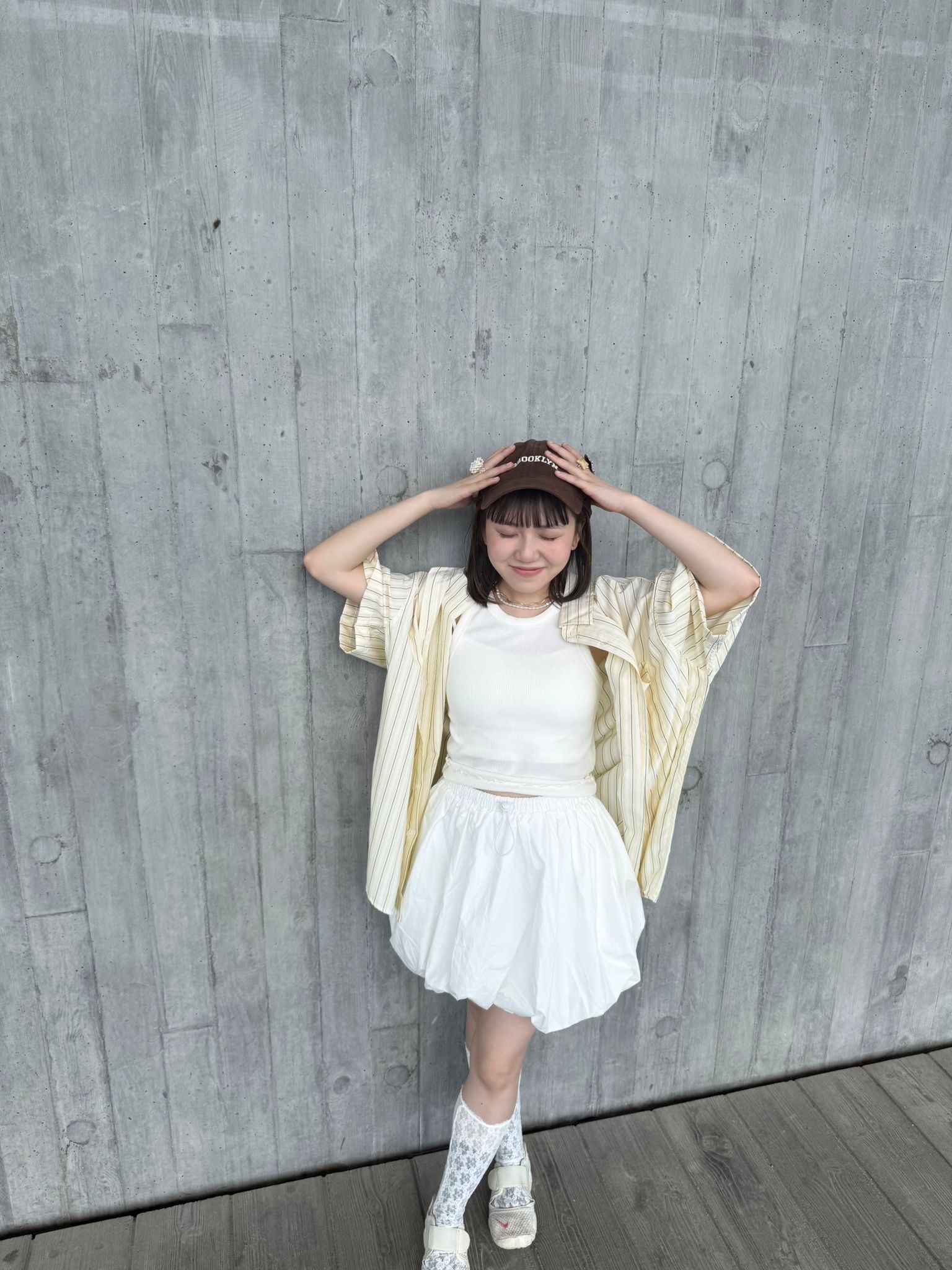 [3色入]直間oversize淡色恤衫(yellow)