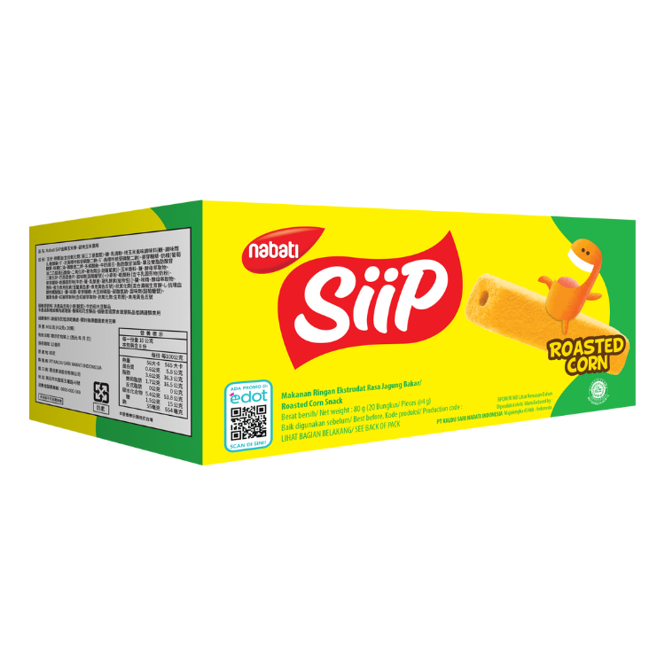 (箱購) Nabati SiiP金磚玉米棒- 起司/碳烤玉米風味_80gx12入/箱