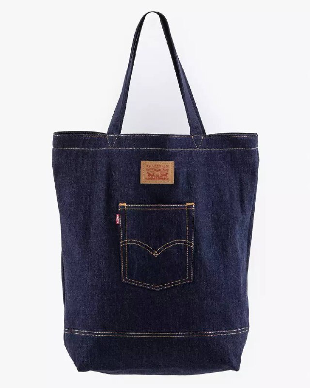 [USW] LEVI'S DARK BLUE D5440-0002 BACK POCKET TOTE, 195339545329 (UZZ517)