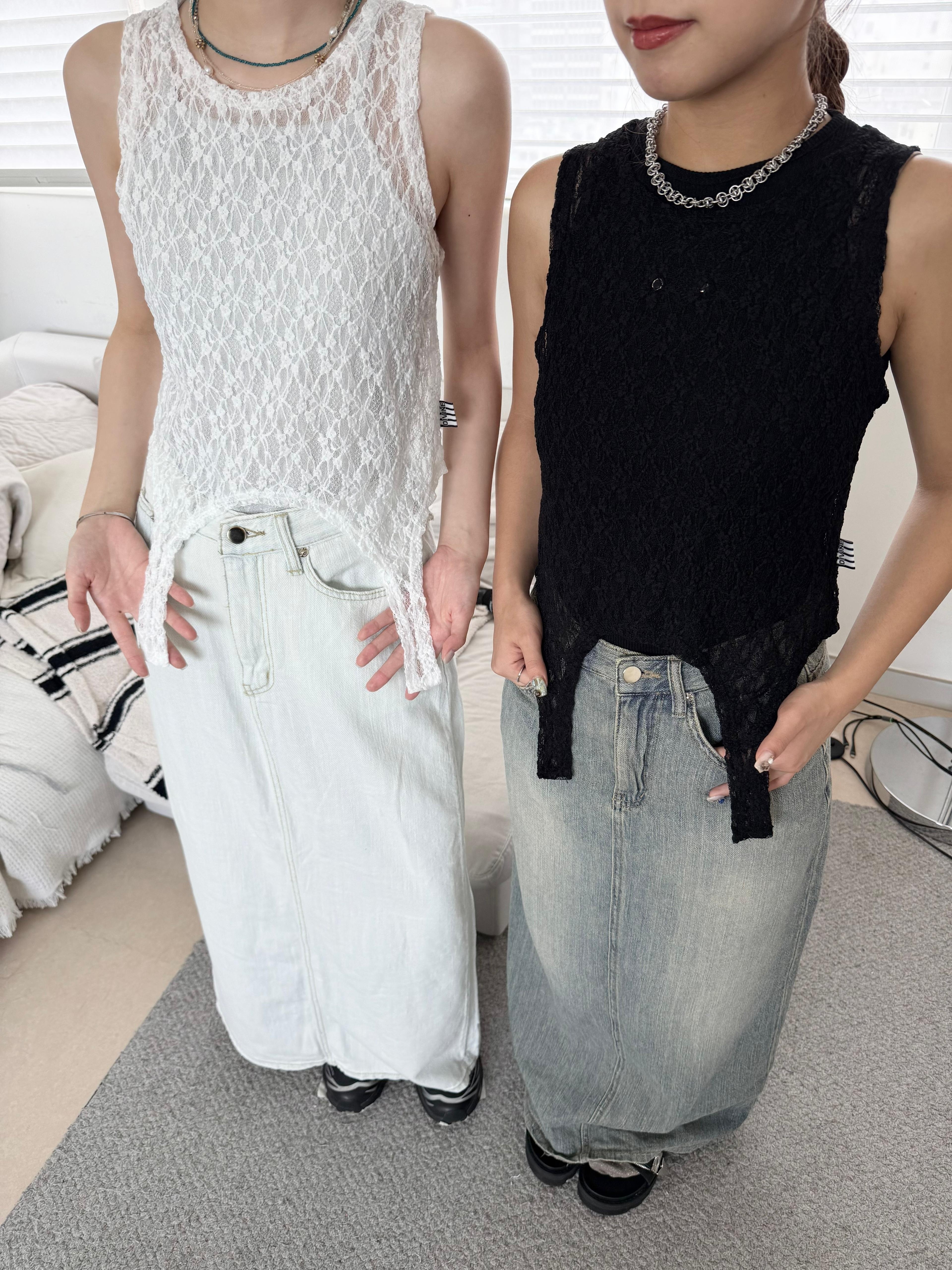 造型感Lace背心