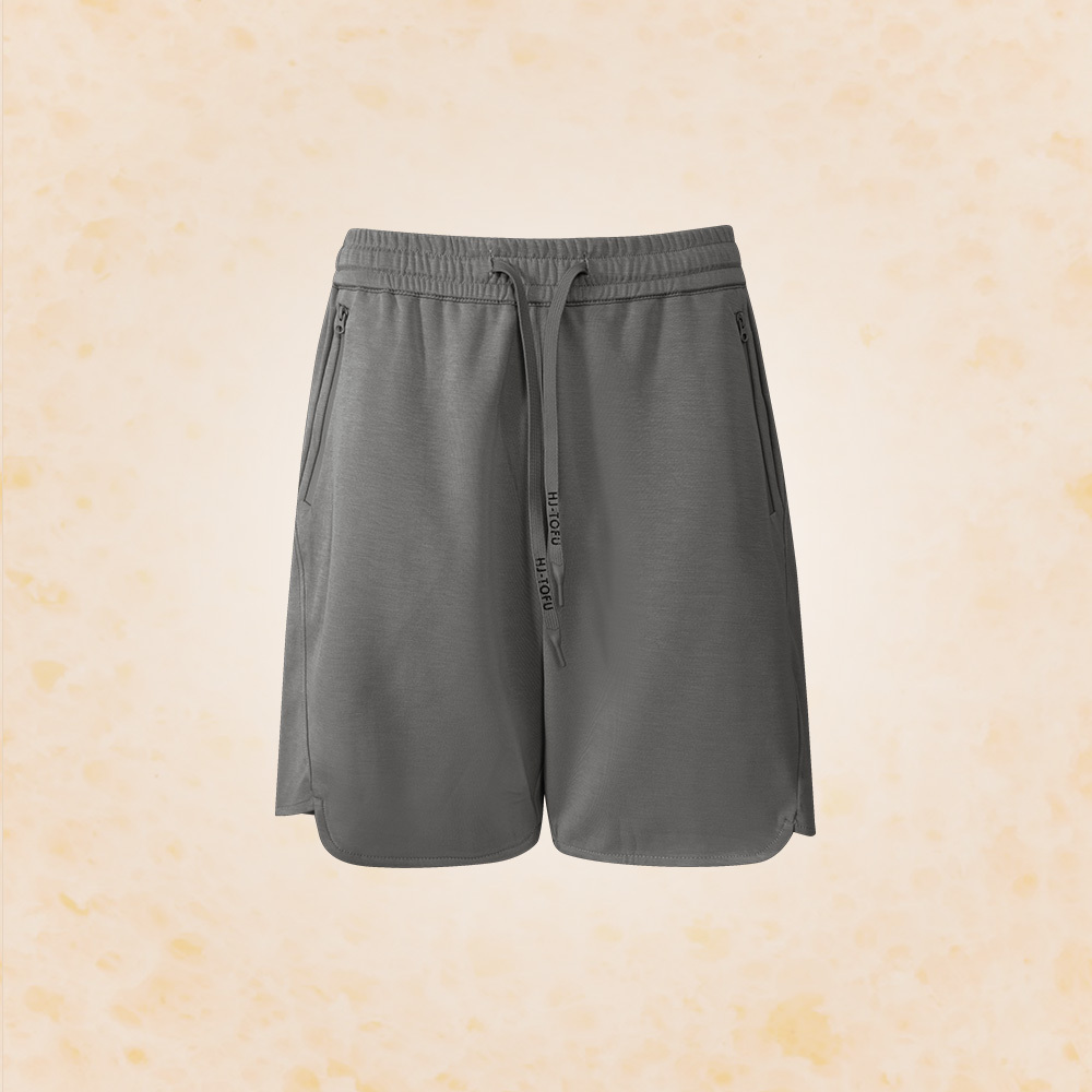 男款｜防水拉鍊豆腐褲-深灰