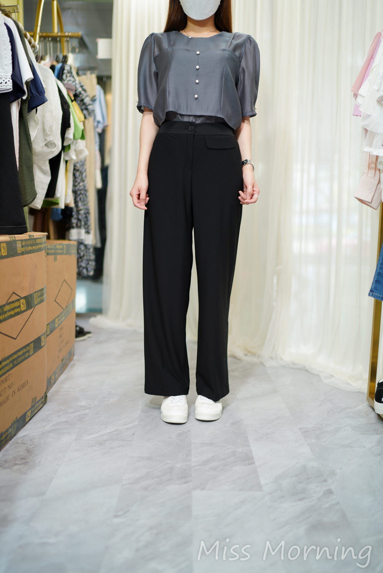 高質抵著假2件免燙上衣(14608)&極顯瘦薄料免燙西褲(33958)