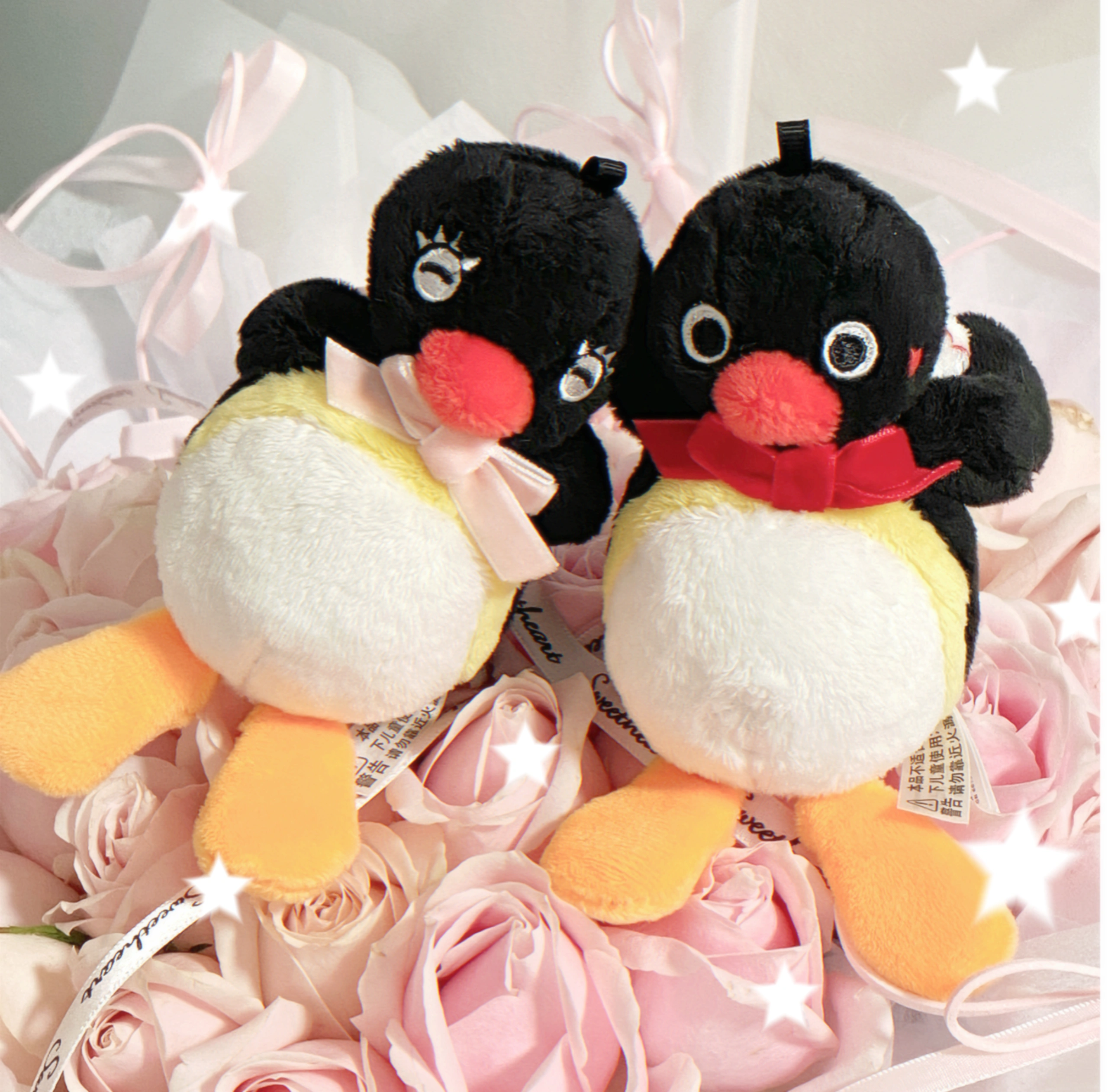 PINGU 企鵝家族 正版授權 情侶貼貼 組合 鑰匙圈 吊飾 PINGI / 預購