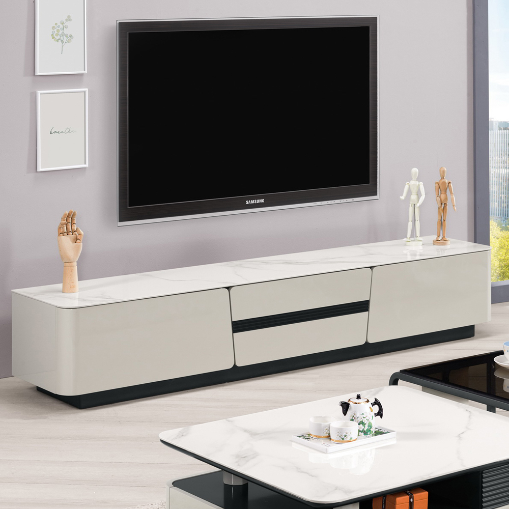 艾娃6.7尺四抽岩板電視櫃/長櫃/視聽櫃