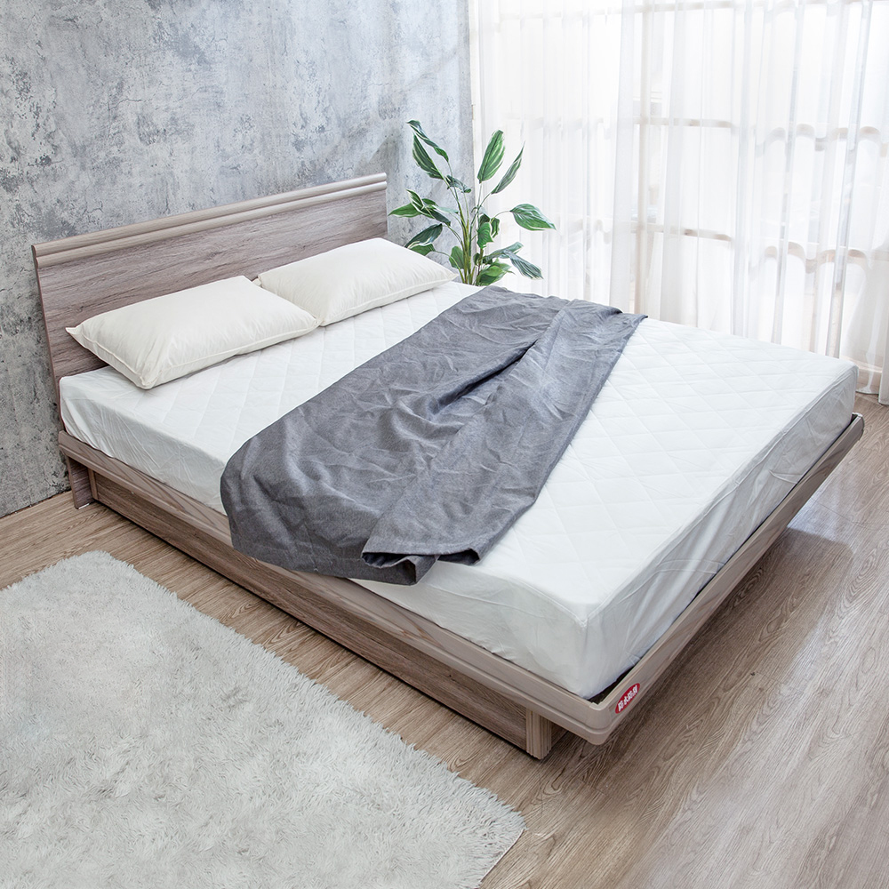 米恩5尺雙人收納掀床房間組-2件組-床頭片+尾掀/後掀/側掀床底(六色可選-不含床墊)