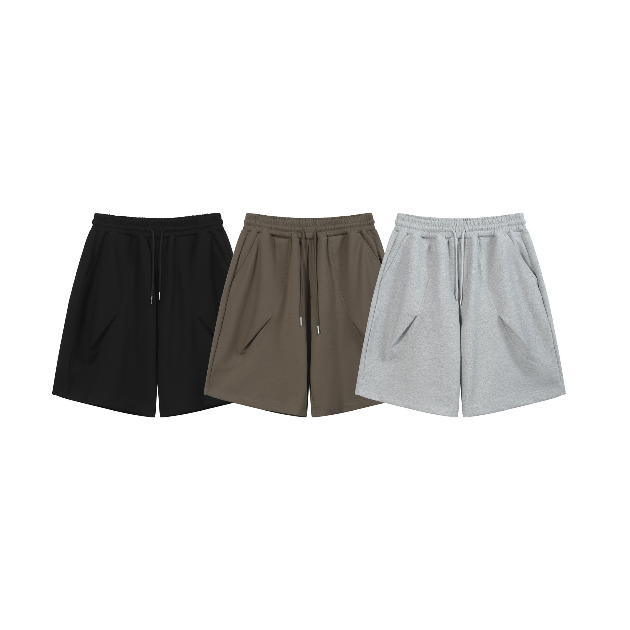OurPick Deconstructed Cotton Shorts 結構感打折短褲 3色