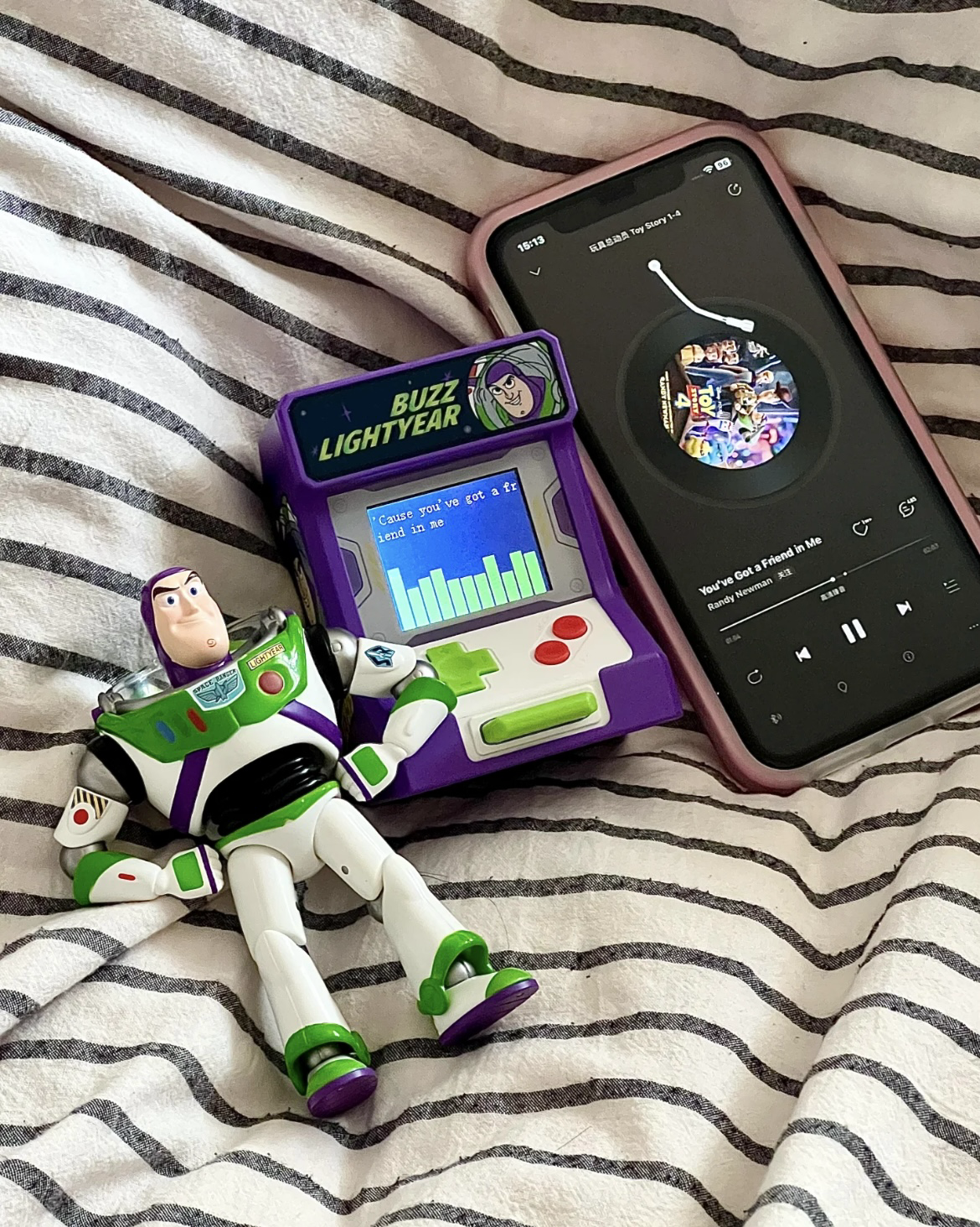 <正版授權> 巴斯光年 遊戲機造型 藍牙音響 Disney 迪士尼 玩具總動員 時鐘