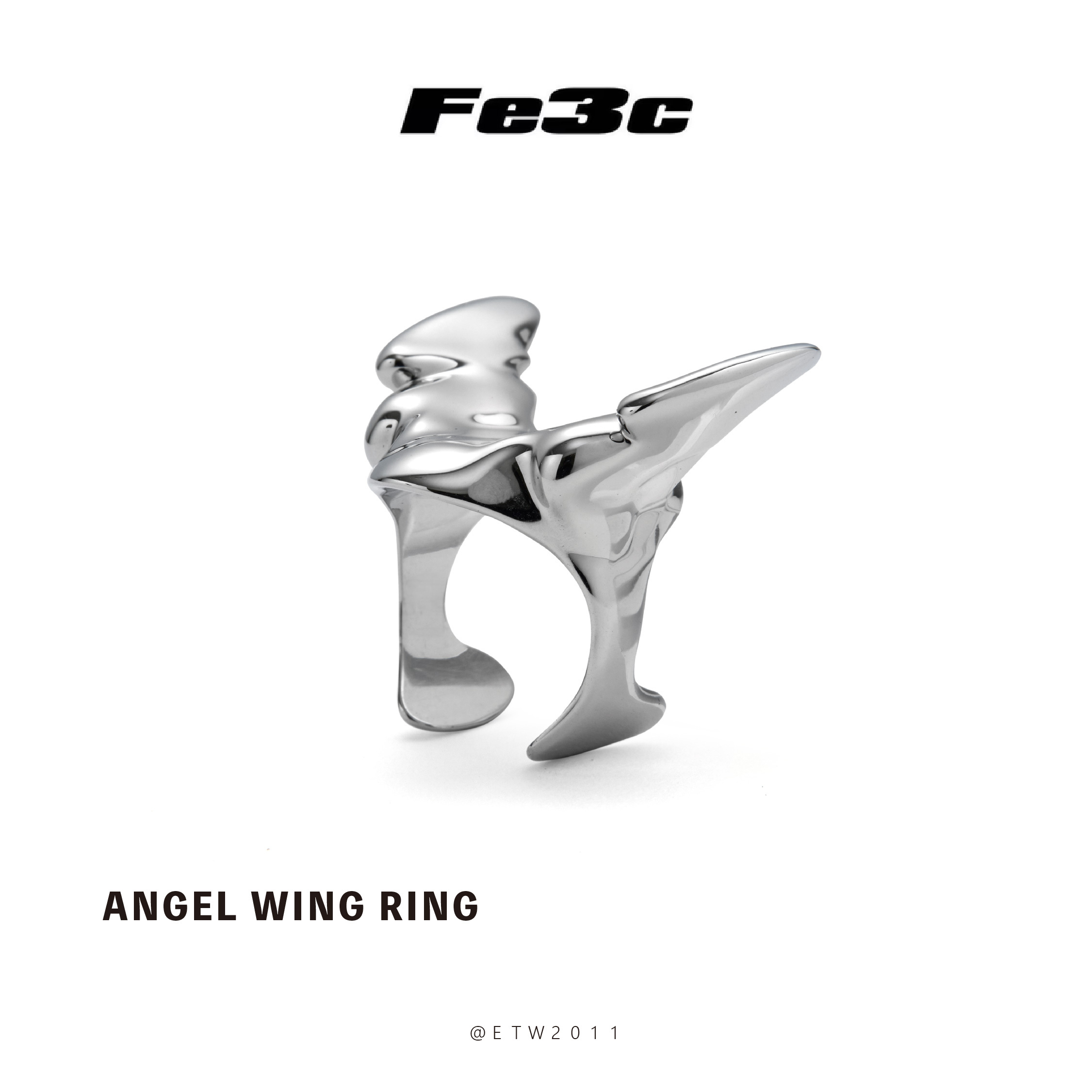 ☆ETW☆【EASY TO WEAR】Fe3c Angel Wing Ring 翅膀戒指 天使
