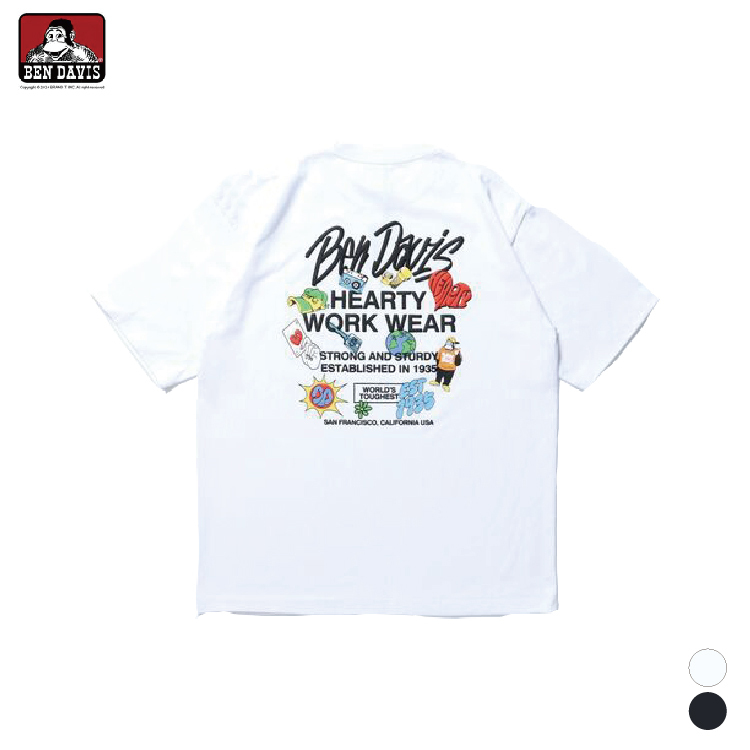 【 BEN DAVIS | 感恩設計印花短TEE - 2色 】