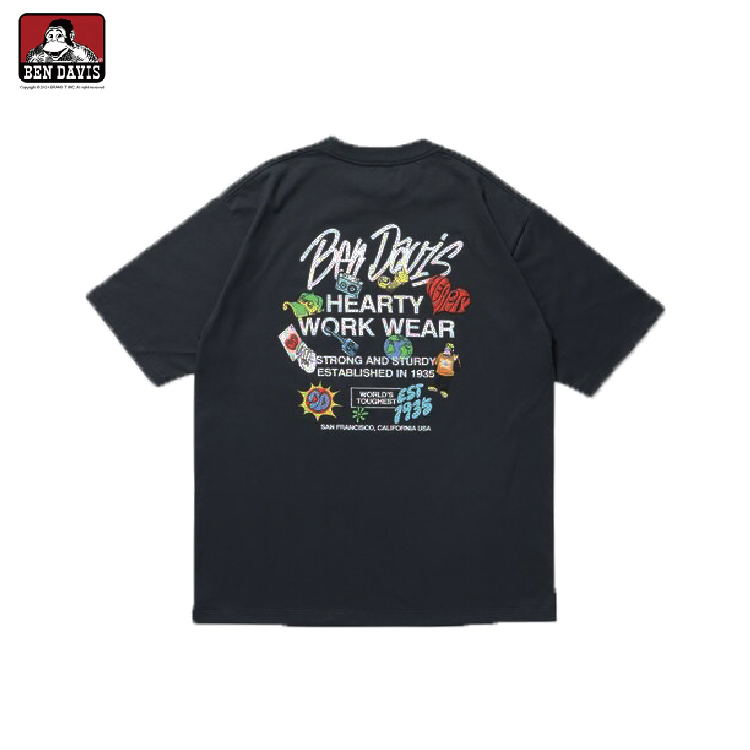 【 BEN DAVIS | 感恩設計印花短TEE - 2色 】
