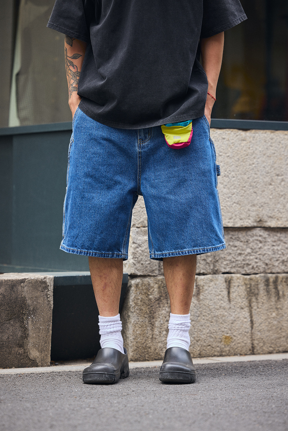 #預購 Tailor collection 水洗 五分牛仔短褲 三色 B11