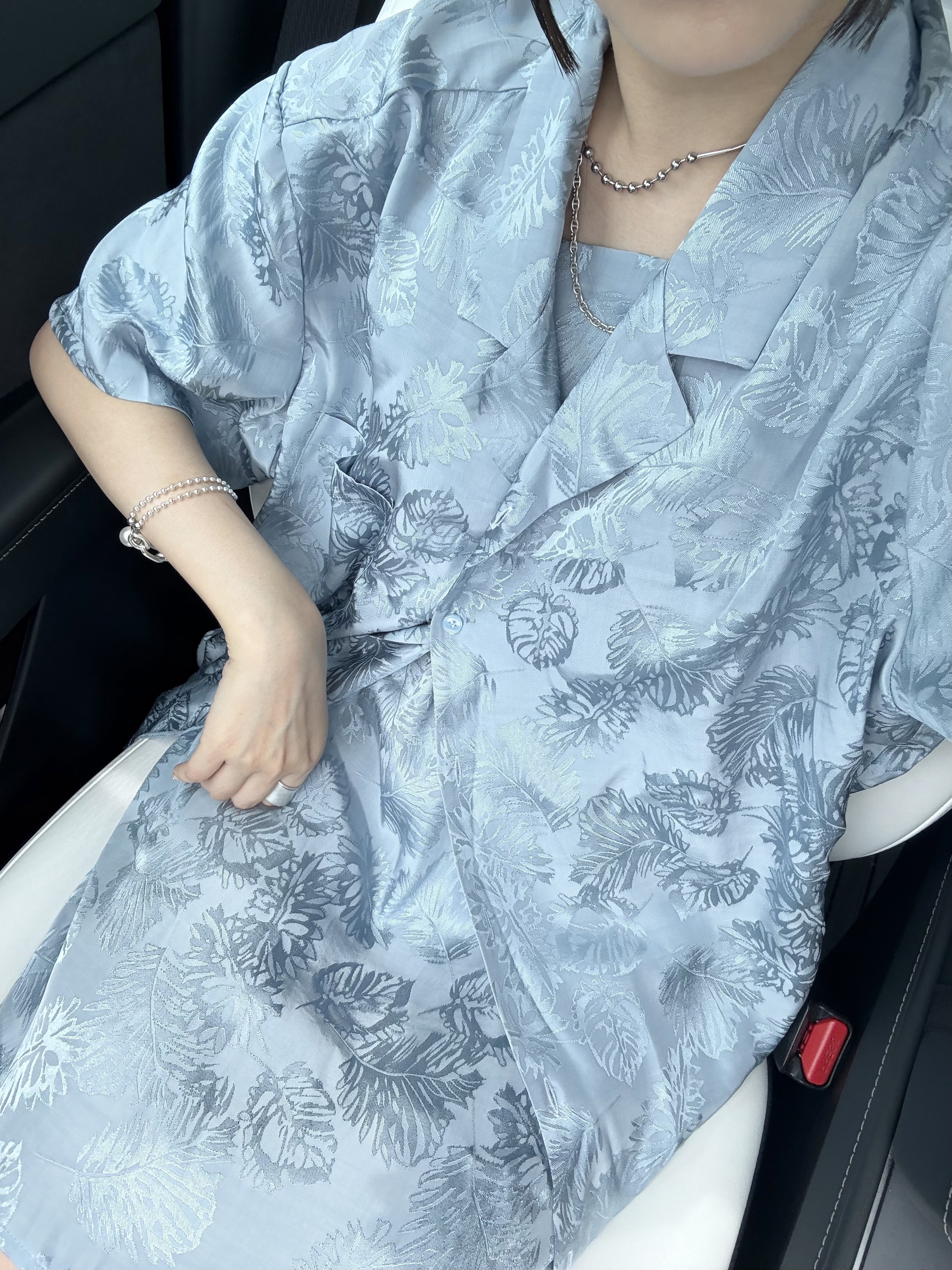 堤花亮布吊帶短ops